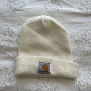 Carhartt white beanie